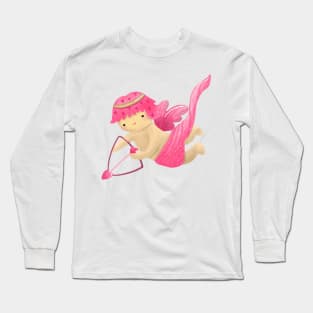 Cupid shoots the arrow of love, god of love Long Sleeve T-Shirt